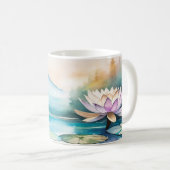 Belle tasse de fleurs de Lotus (Devant droit)