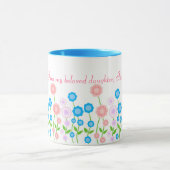 Belle tasse de fleurs pour la fille (Centre)