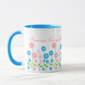 Belle tasse de fleurs pour la fille (Gauche)