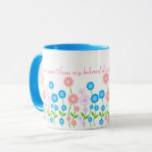 Belle tasse de fleurs pour la fille (Devant gauche)