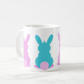Belle tasse de lapin aux couleurs pastel (Devant gauche)