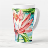 Belle tasse de latte de lys (Angle droit)