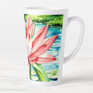 Belle tasse de latte de lys
