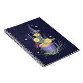 Belle tasse de thé et Carnet de fleurs d'été (Côté Droit)