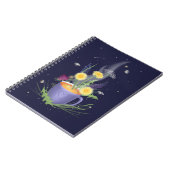 Belle tasse de thé et Carnet de fleurs d'été (Côté gauche)