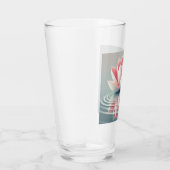 Belle tasse en verre design lotus. (Droite)