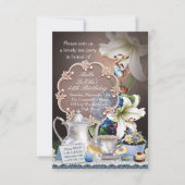 Belle Tea Party Anniversaire des invitations (Devant)