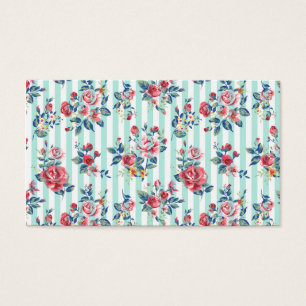 Belle tendance girly vintage rayures bleues rose