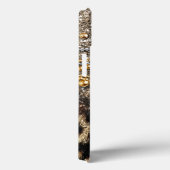 Belle Tendance Leopard Faux Poster de animal Coque (Verso / Droite)