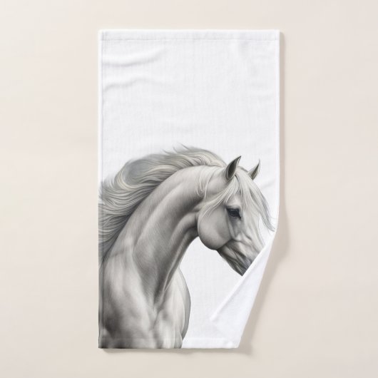 Belle tête de cheval (Serviette à main)