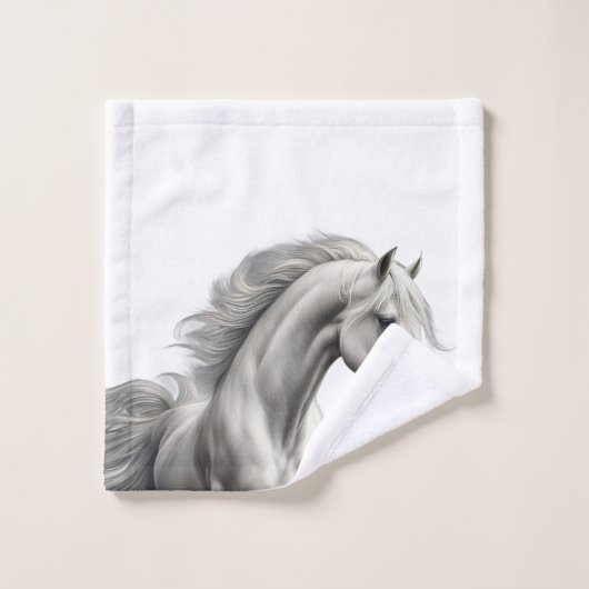 Belle tête de cheval (Gant de toilette)