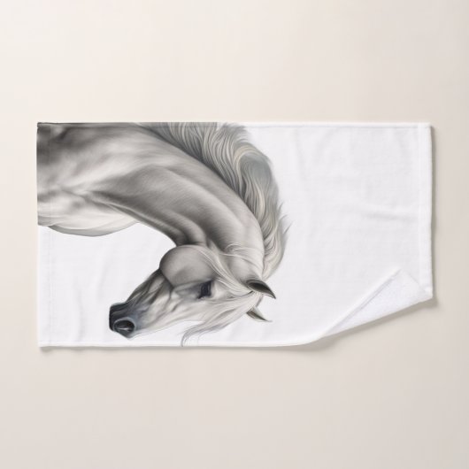 Belle tête de cheval (Serviette à main)