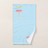 Belle tête de licorne sur les couleurs pastel (Serviette à main)