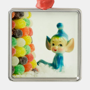 Belle the Pixie Elf Metalen Ornament