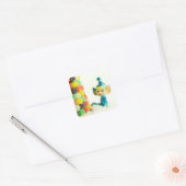 Belle the Pixie Elf Vierkante Sticker (Envelop)