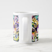 Belle Tiger Café Mug | Tigre coloré (Dos)