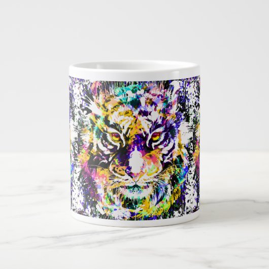 Belle Tiger Café Mug | Tigre coloré (Devant)