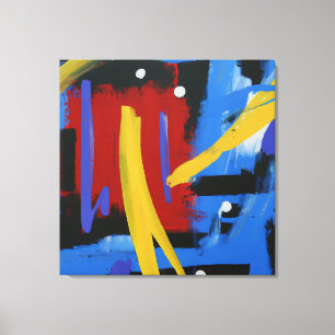 Belle toile d'art colorée Abstraite AI