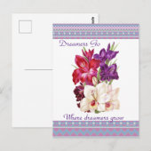 Belle Toile Floral Carte Postale Art (Devant / Derrière)