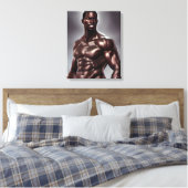 Belle toile musculaire Black Man Impression (Insitu(Chambre))
