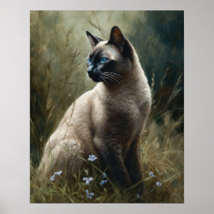 Belle Tonkinese Chat Art Imprimer Poster
