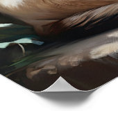 Belle Tonkinese Chat Art Imprimer Poster (Coin)