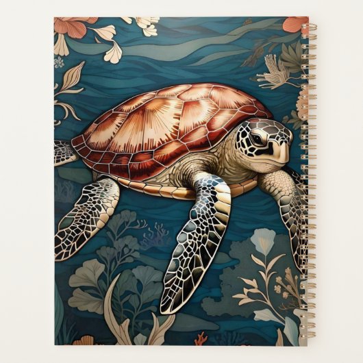 Belle tortue sous-marine (Dos)