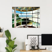 Belle Tout Lighthouse Beachy Head Poster (Thuiskantoor)