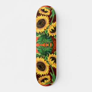Belle trois tournesols Skateboard - Peinture