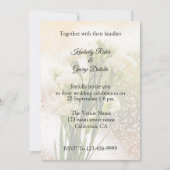 Belle Tuberose Fleur Mariage Invitations (Devant)