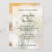 Belle Tuberose Fleur Mariage Invitations (Devant / Derrière)