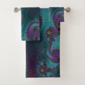Belle Turquoise et Royal Purple Fractal Damask (En situation)