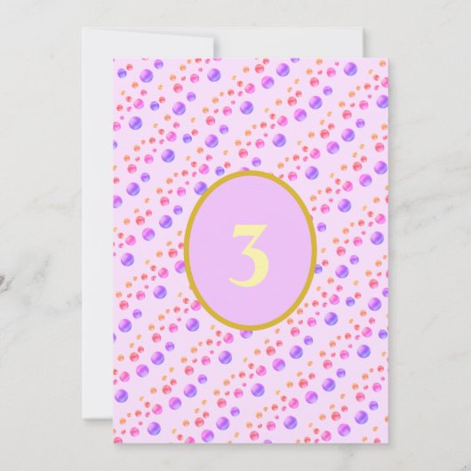 Belle Unicorne Invitation Anniversaire (Dos)