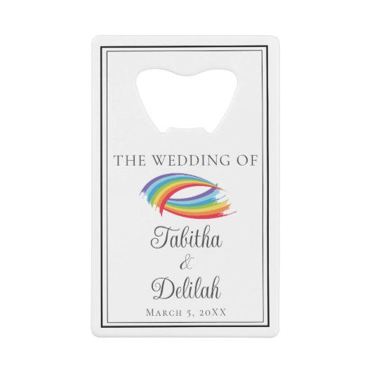 Belle vague arc-en-ciel Mariage personnalisé (Devant)