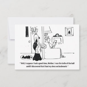 Belle van de bal, grappig save the date