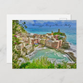 Belle Vernazza, Italie Carte postale (Devant / Derrière)