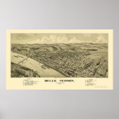 Belle Vernon, PA Panoramic Map - 1902 Poster (Voorkant)