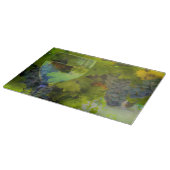 Belle Verre de Vin et planche à découper de raisin (Coin)