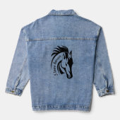 Belle Veste Denim Design Cheval (Verso)