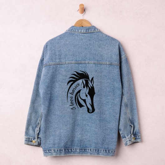 Belle Veste Denim Design Cheval (Hangar)