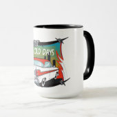 Belle Vieux Jours Classique voiture Mug (Devant droit)