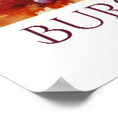 Belle Vignoble Peint Poster Personnalisé (Coin)