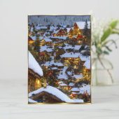 Belle vue de Noël 2 Invitation (Debout devant)