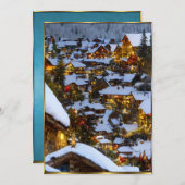 Belle vue de Noël 2 Invitation (Devant / Derrière)