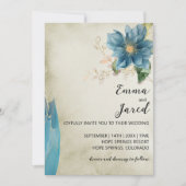 Belle Waterverf bruiloft uitnodiging (Voorkant)