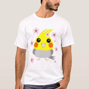 BelleBelle cockatiel/vogel w Cherry Blossom sakura T-shirt