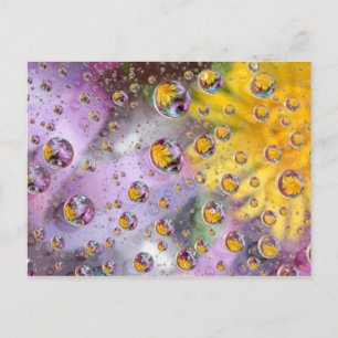 Bellen abstract met bloemen. Credit aan: Nancy Briefkaart