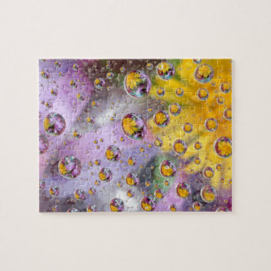 Bellen abstract met bloemen. Credit als: Nancy Legpuzzel