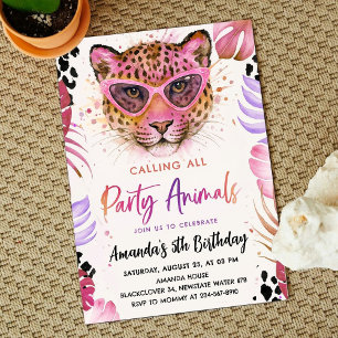 Bellen Alle Feestdieren - Leopard Verjaardag Kaart