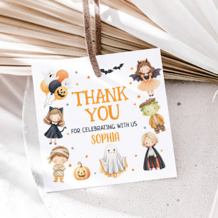 Bellen alle monsters Halloween Verjaardag Plein Bedankjes Labels